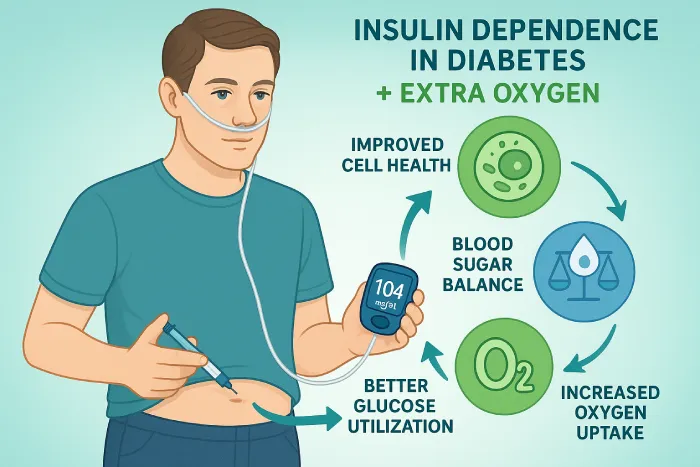 Insulin Dependence in Diabetes: How Extra Oxygen Can Help
